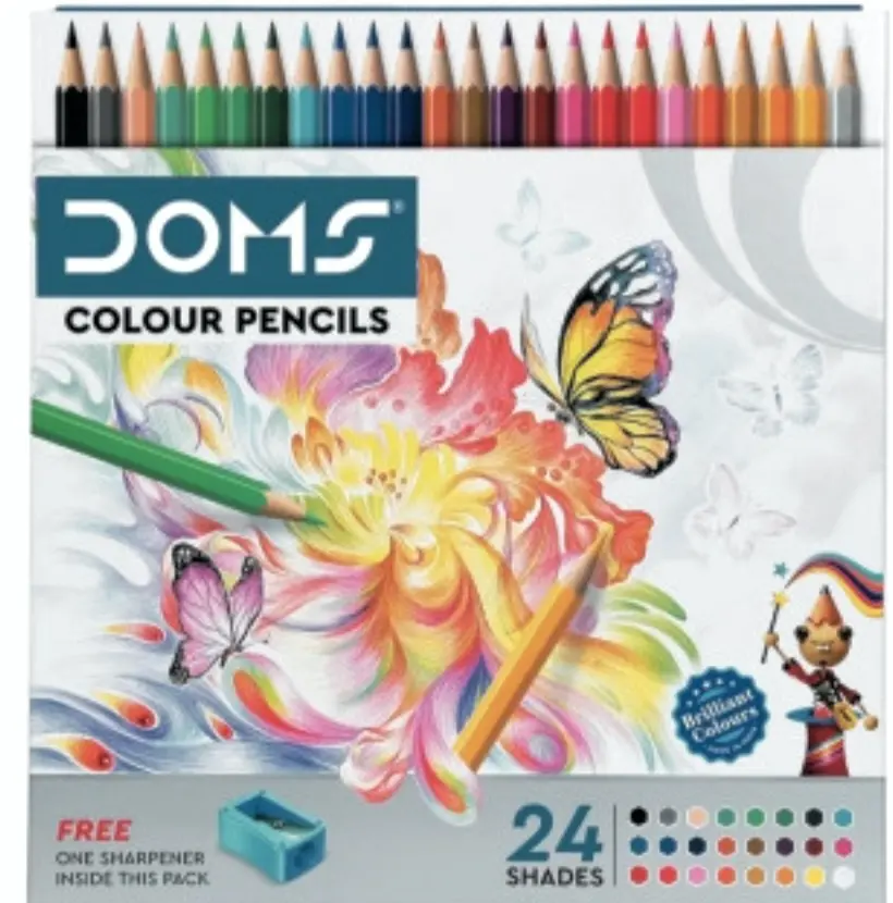 Doms color pencil box 24 shades