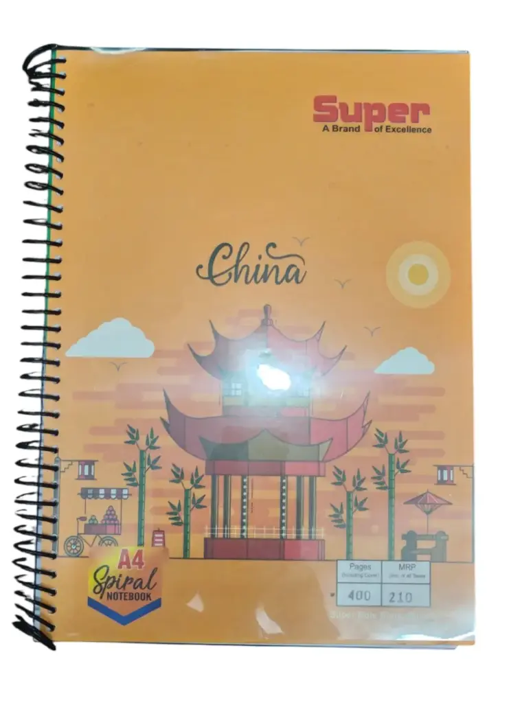 Spiral A4 Notebook 400 pages 