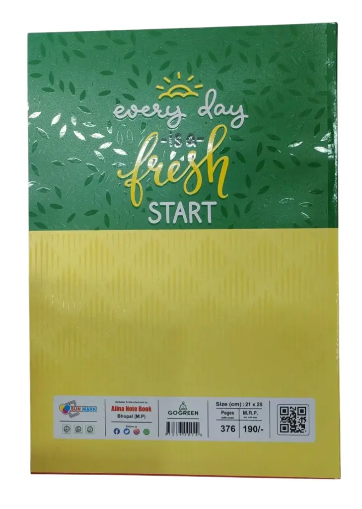 A4 size fair notebook 376 pages