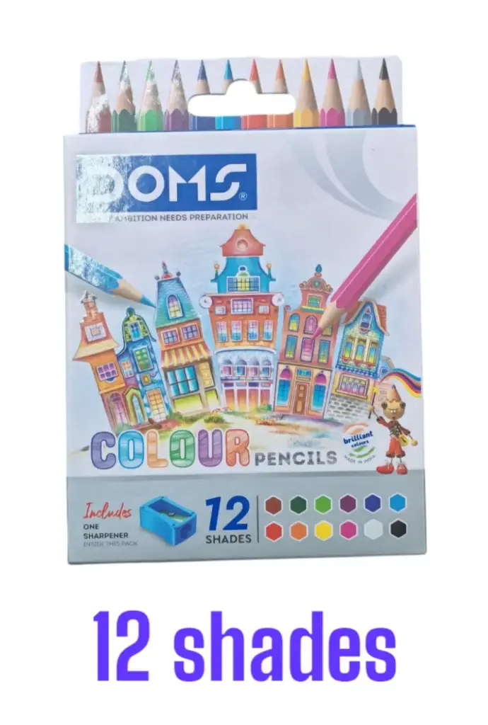 Doms pencil color 12 shades