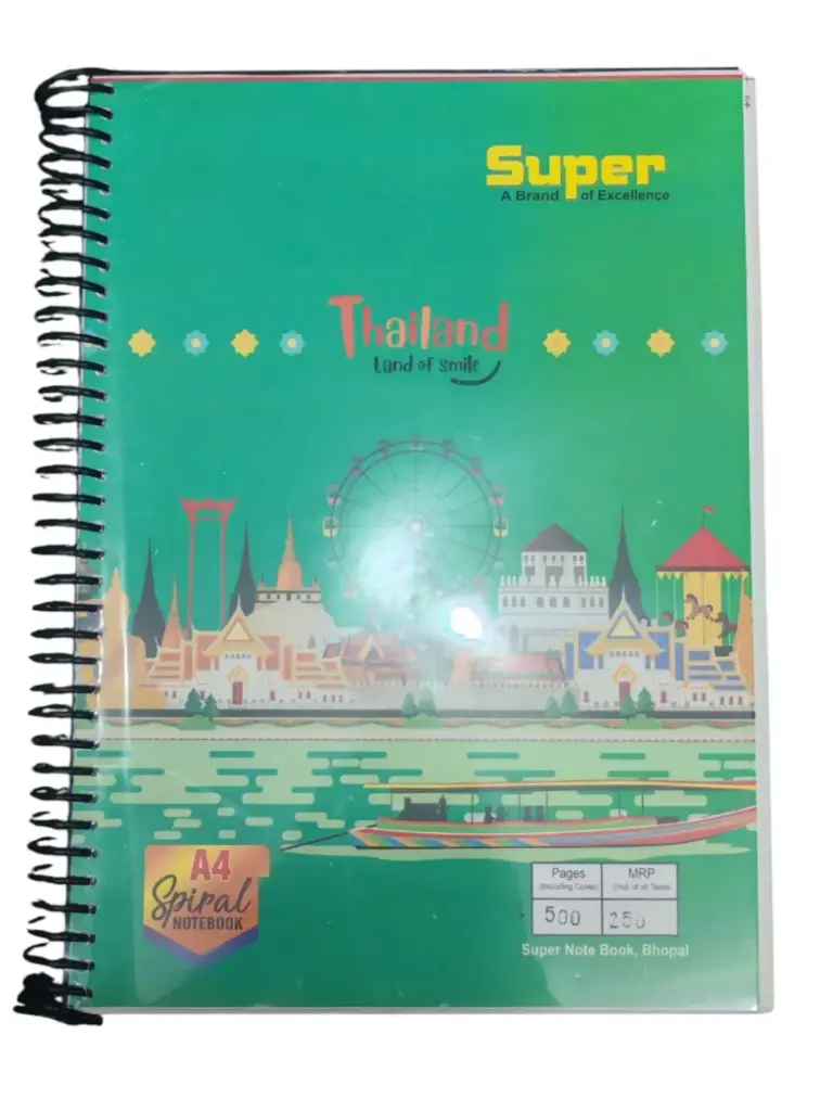 Spiral A4 Notebook 500 pages