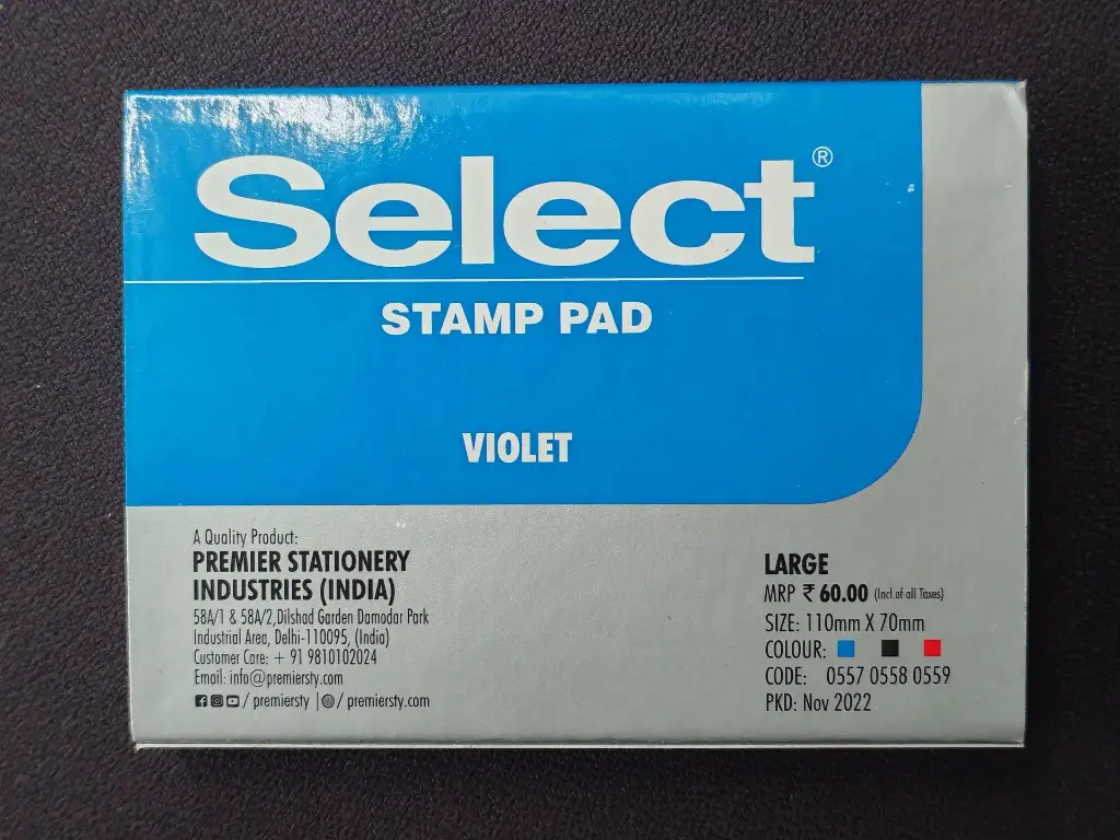 Stamp pad large