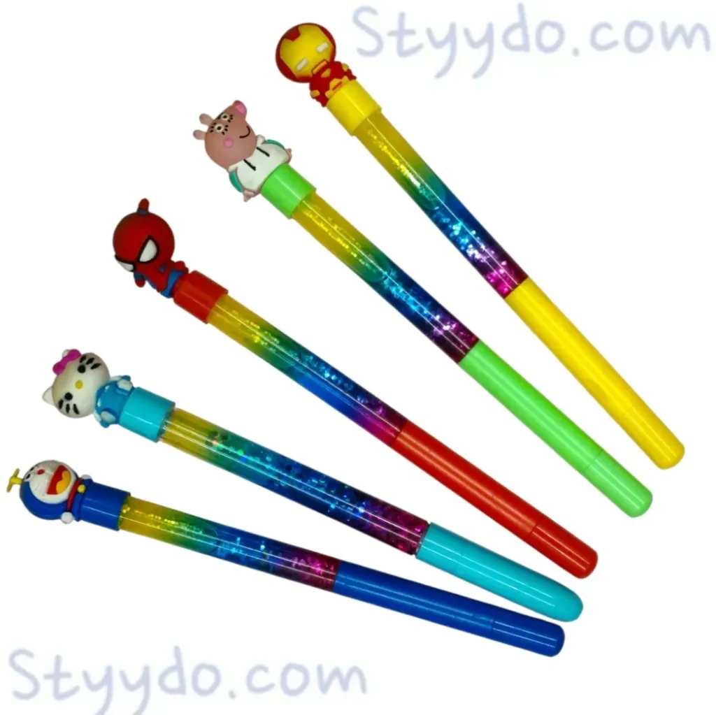mix character fancy kids 5 pen set