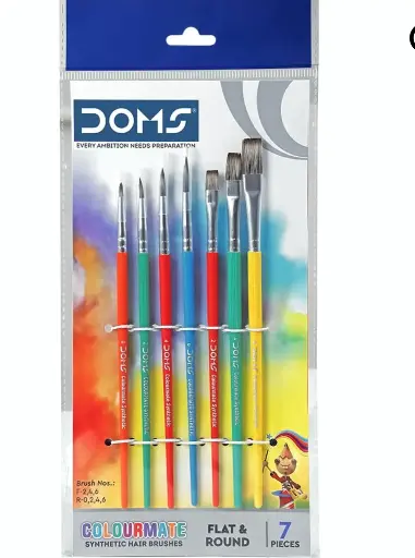 Doms colormate brushes 7pcs pack