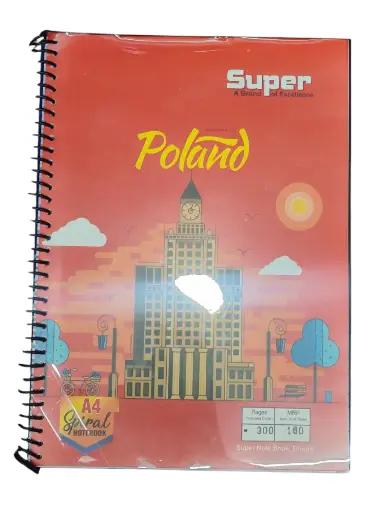  Spiral A4 Notebook 300 Pages