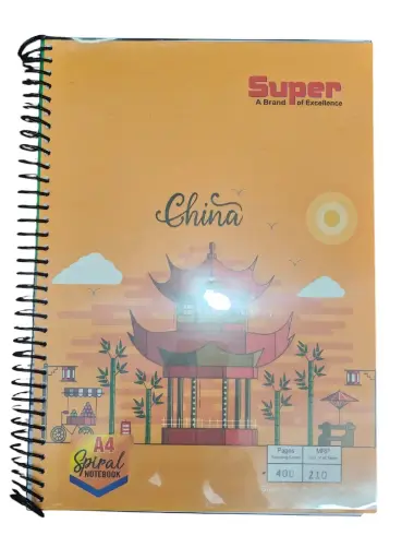  Spiral A4 Notebook 400 pages 