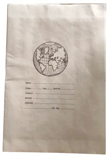 Plastic coated notebook cover