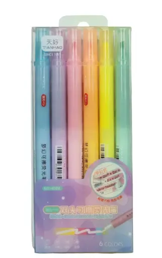 erasable highlighter set double headed