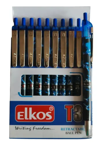 Elkos T3 Ball pen blue per piece